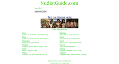 Desktop Screenshot of nudistguide.com